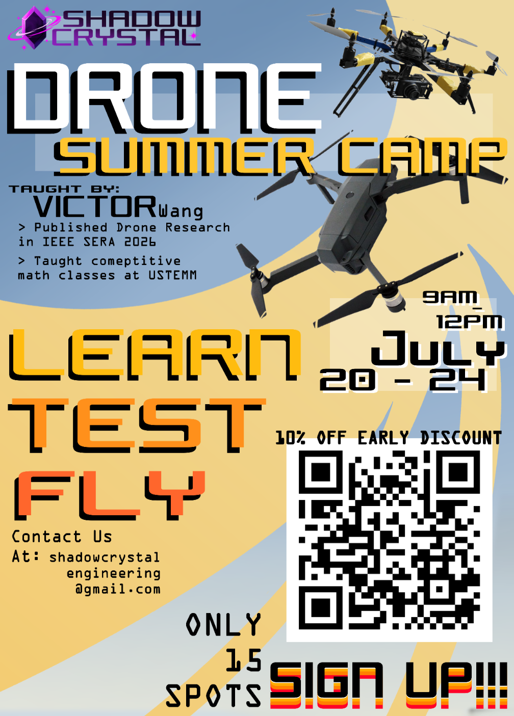 Drone Summer Camp Flyer