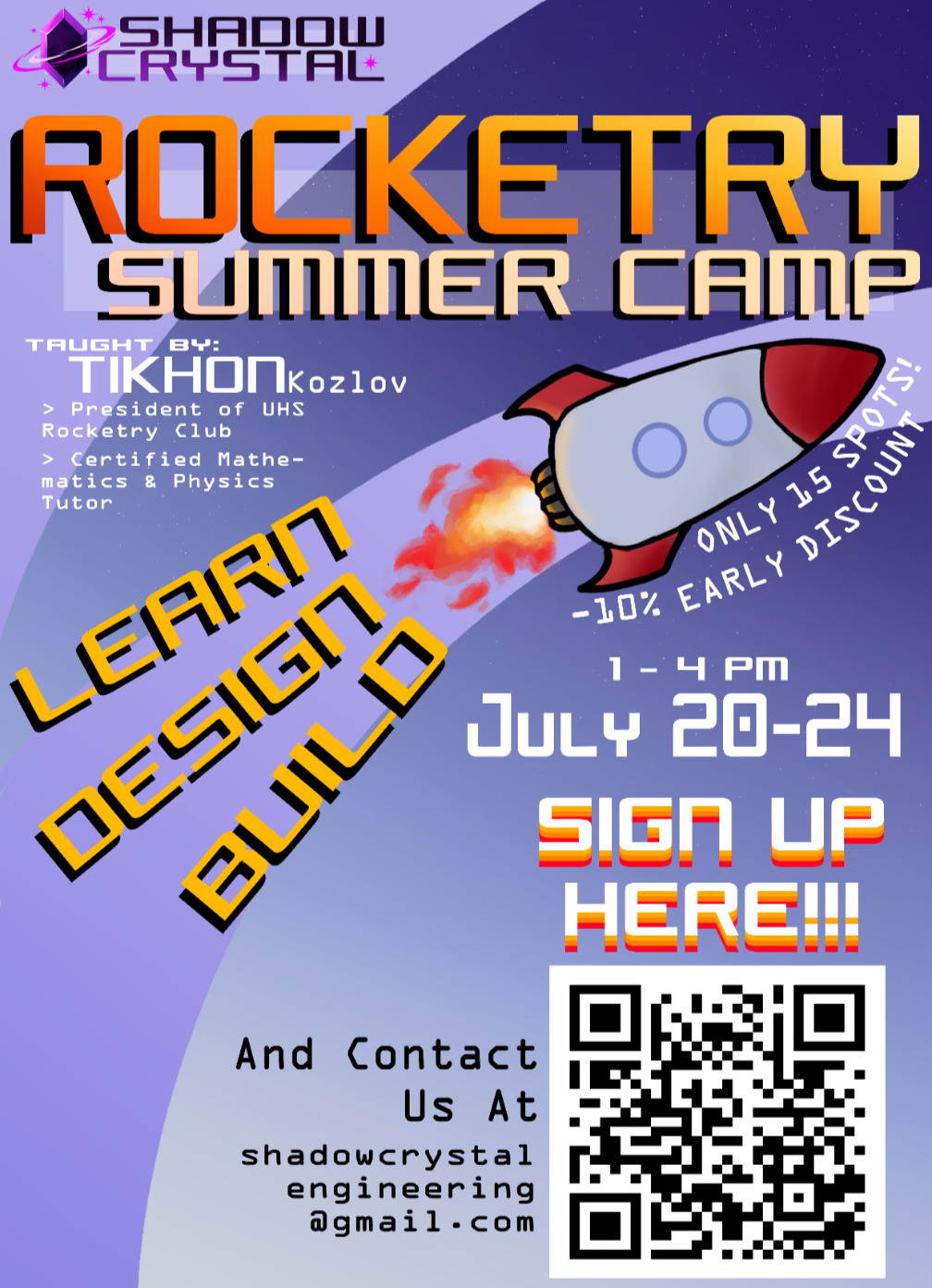 Rocketry Summer Camp Flyer